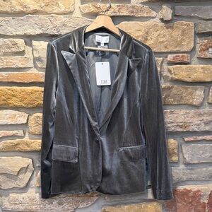 DR2 Women's Metallic Gray Blazer